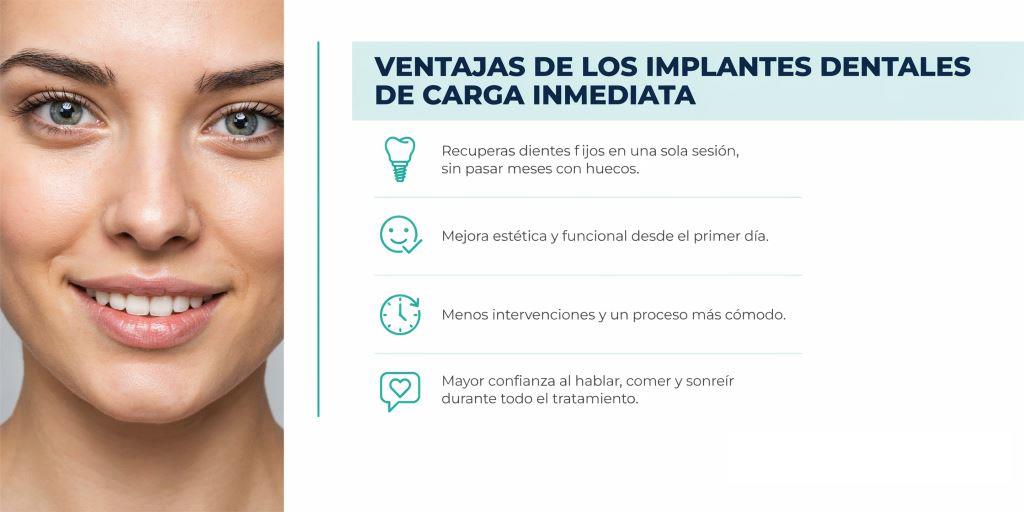 implantes dentales de carga inmedita en clinicas dentales Vitalcoy y Vitalbene