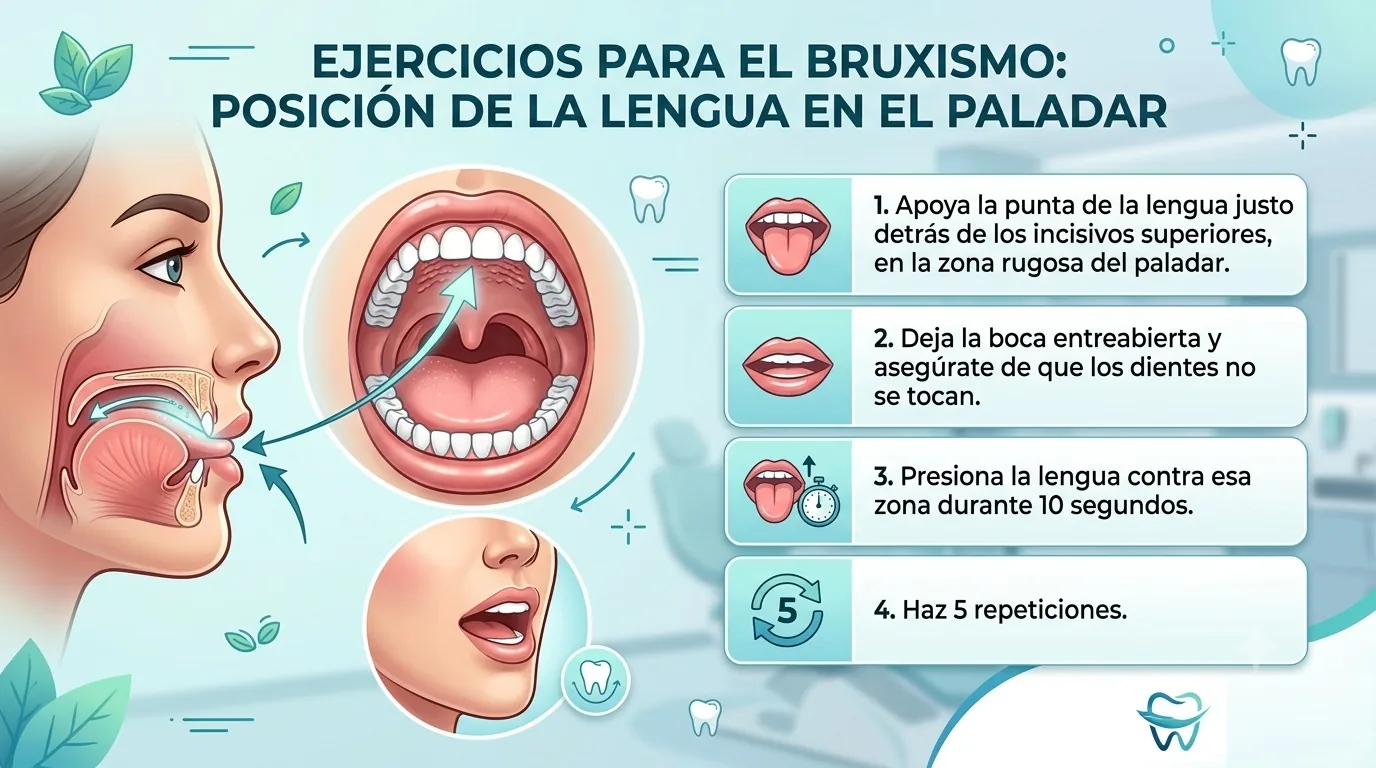 ejercicios bruxismo posicion lengua paladar
